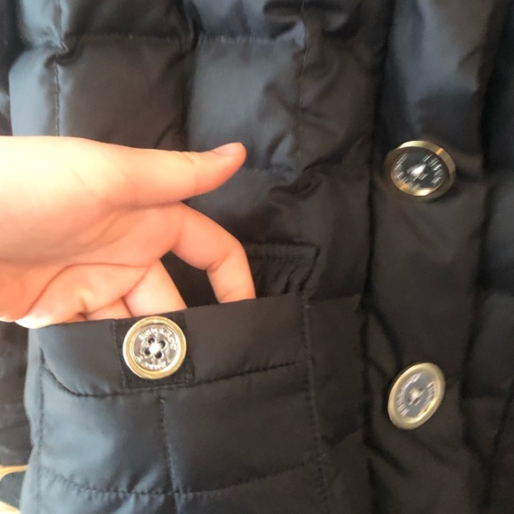 Juicy Couture Coat  Black Puffer Jacket Hooded Fur - Picture 7 of 10